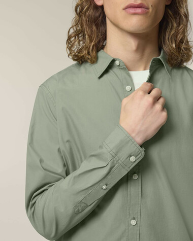 Stanley Styler Shirt_Soft Khaki_Studio_Front_Detail_0